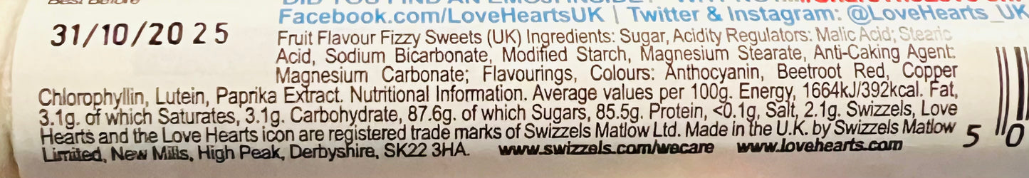 Swizzels Giant Love Heart Emoji’s (39g)(V)