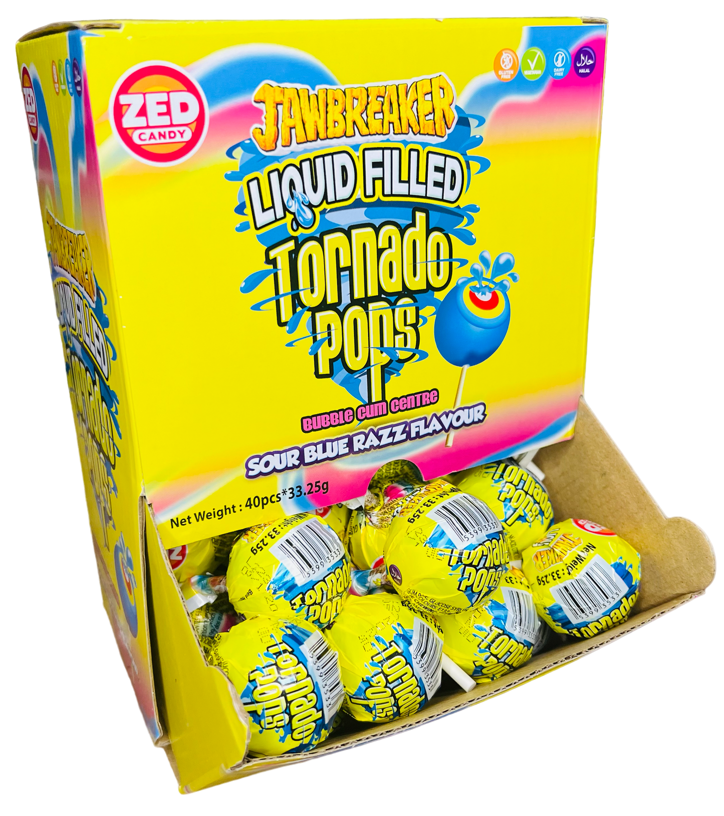 Jawbreaker Liquid Filled Tornado Pops (33g)