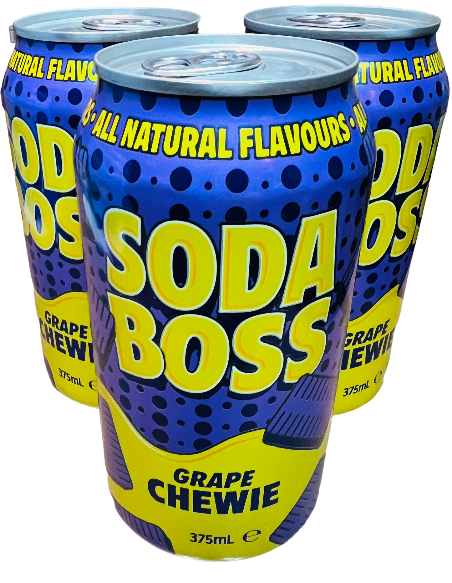 Soda Boss Grape Chewie (375ml)