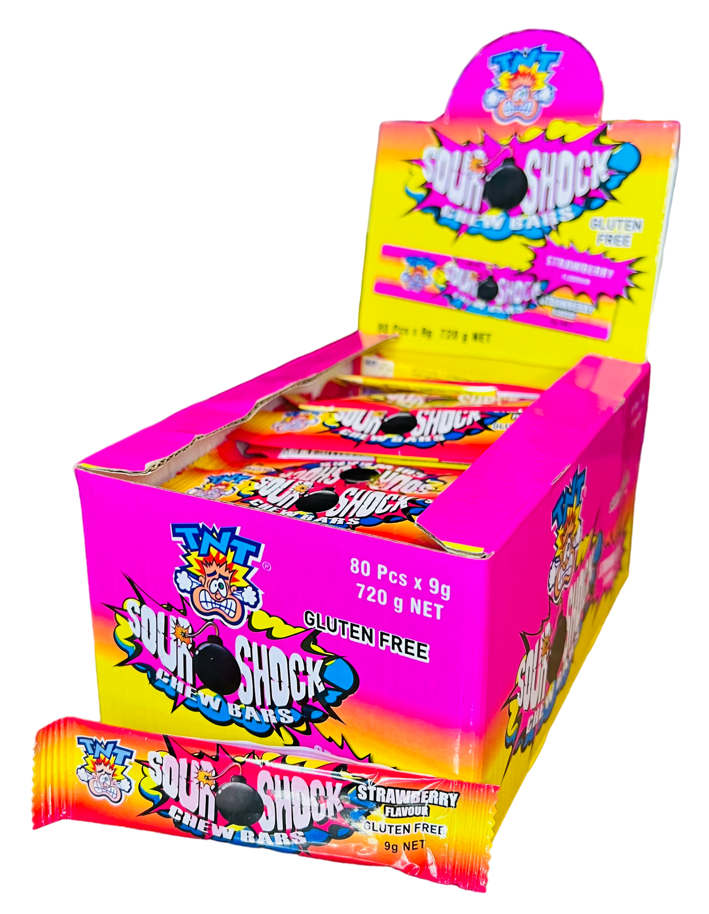 TNT Sour Shocks Strawberry (9g)(GF) (BB 01/25)