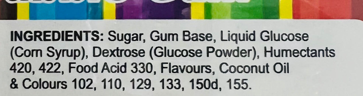 JoJo Crayon Sour Bubble Gum (55g) (GF)