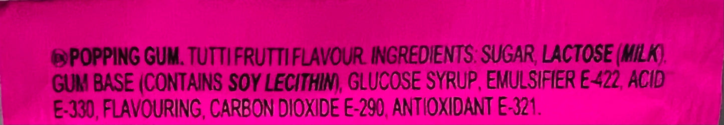 Pop Rocks Popping Gum Tutti Frutti (7g)