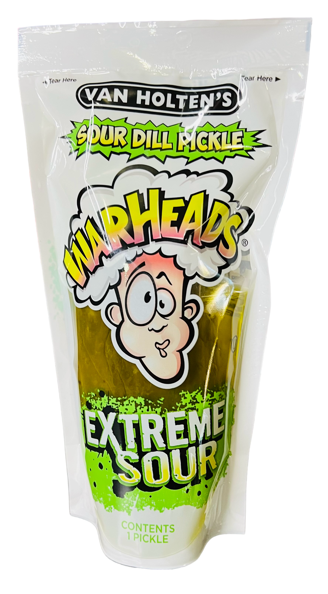 Van Holtens Warheads Extreme Sour Dill Pickle (28g)(BB 12/24)