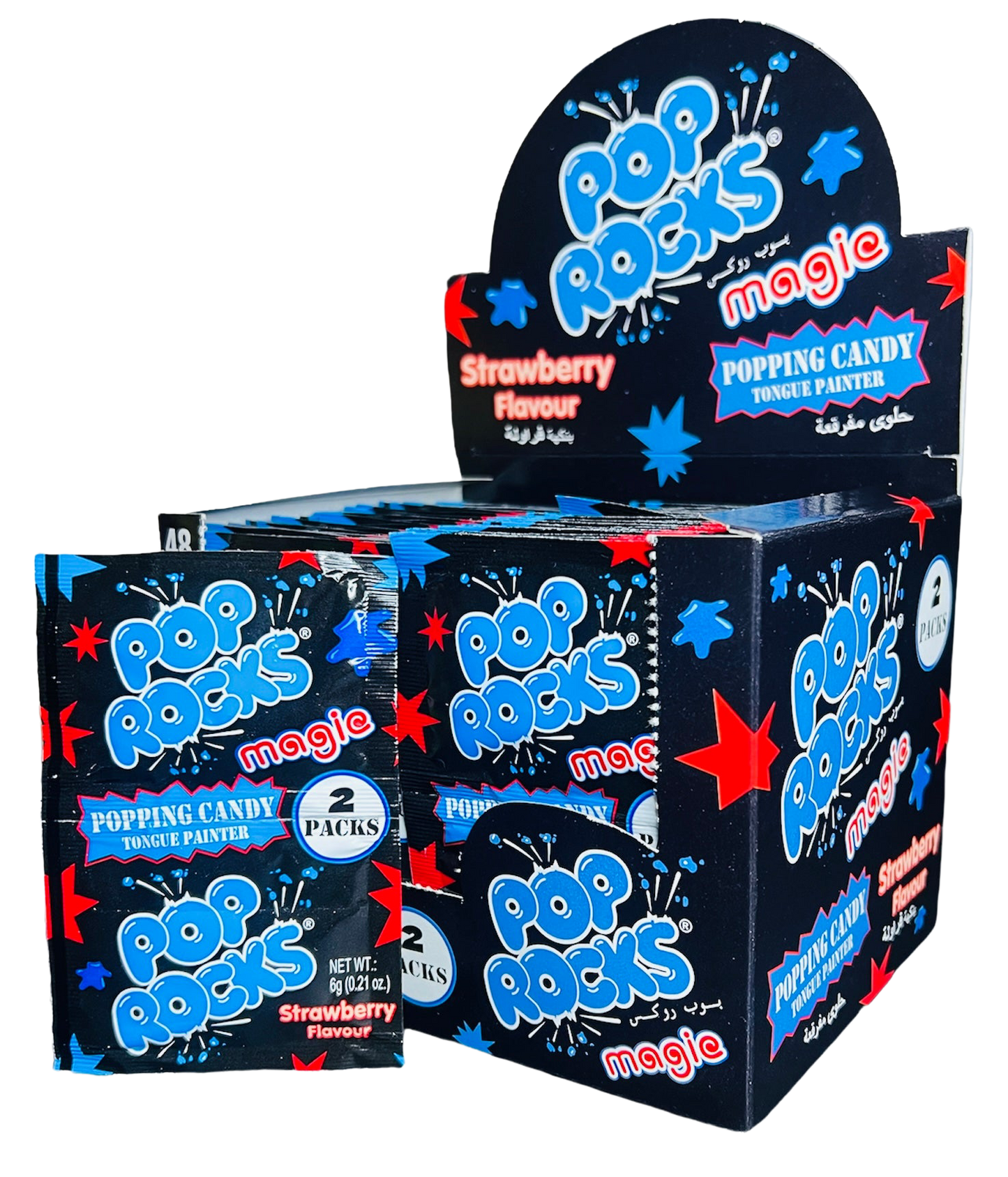 Pop Rocks 2pk Strawberry Tongue Painter (6g)(BB02/25)