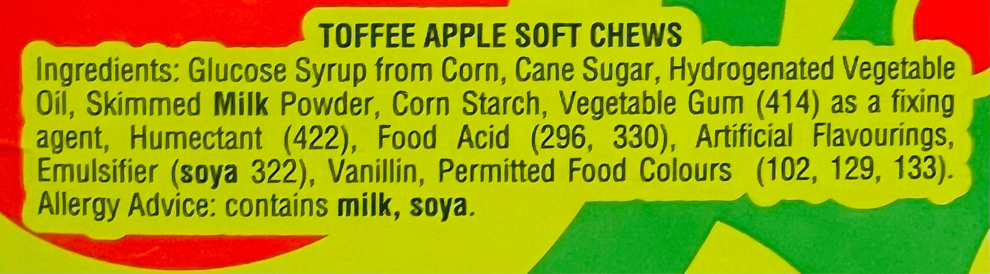 Sweetmans Toffee Apple Chew Bar(12g)