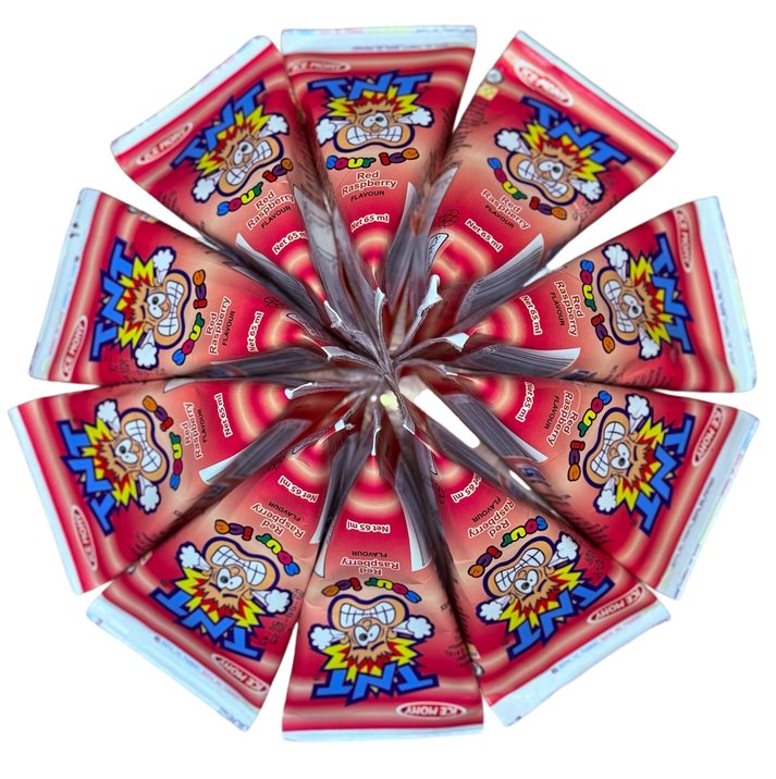 TNT Sour Ice Red Raspberry Ice Blocks (65ml) – Tempting Sweets