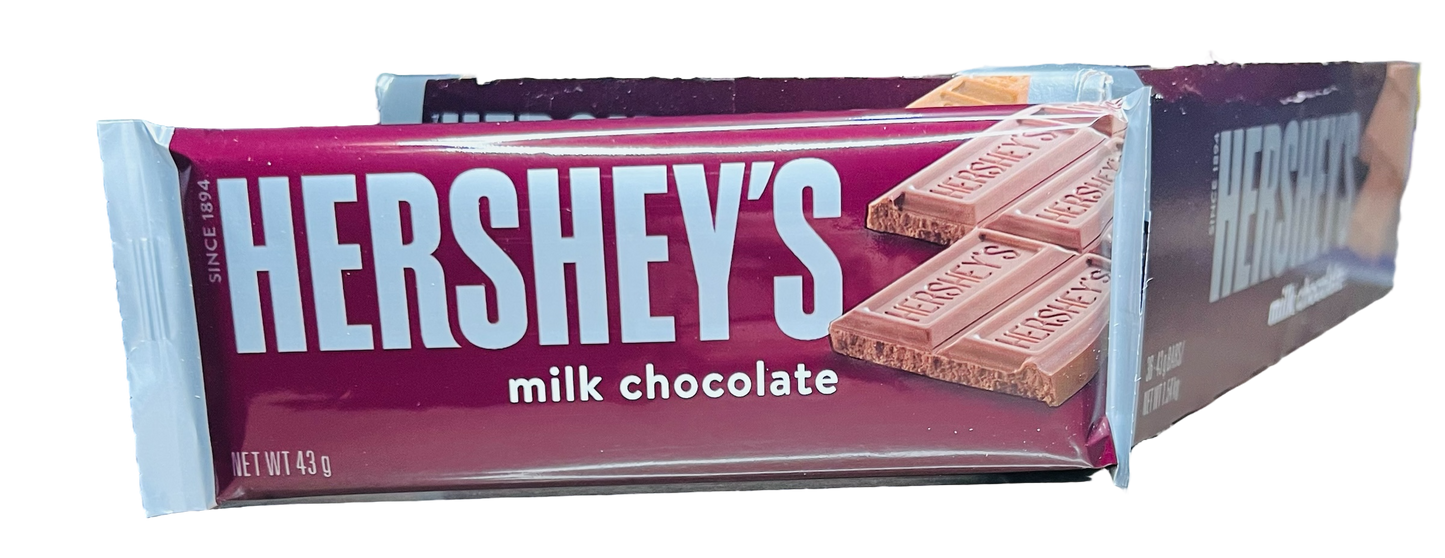 Hershey’s Milk Chocolate Bar (43g)(BB 03/25)