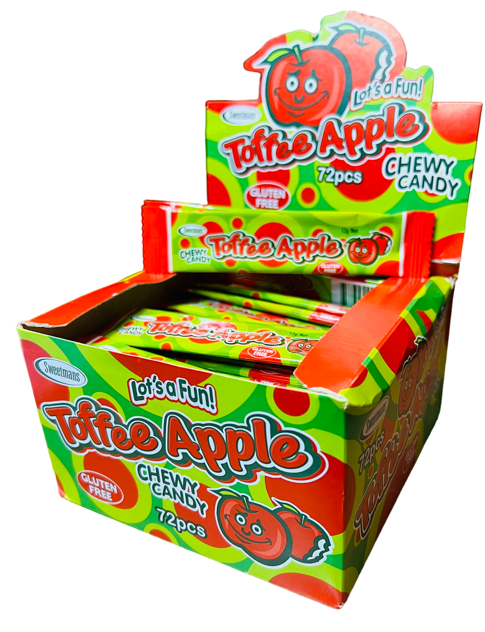 Sweetmans Toffee Apple Chew Bar(12g) Tempting Sweets