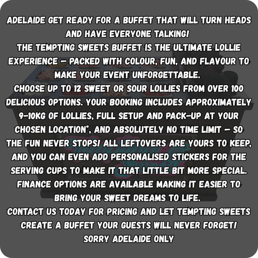 Tempting Sweets Buffet Adelaide only