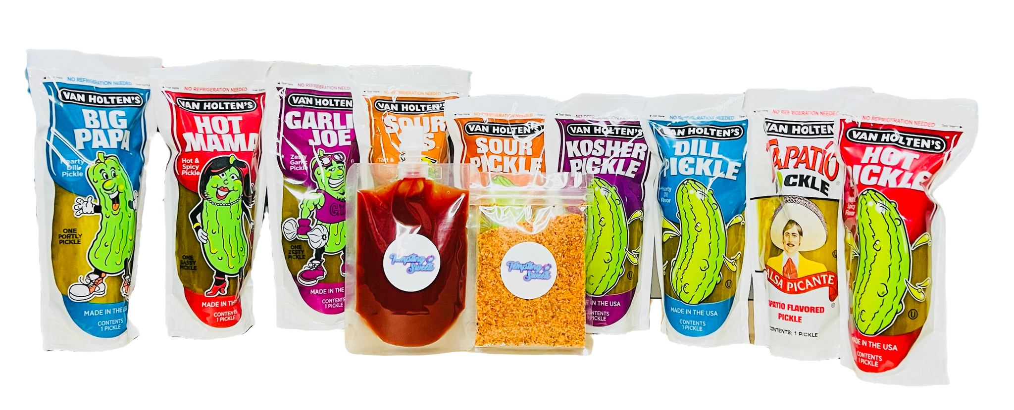 Chamoy + Tajin Pickle Kit Tempting Sweets