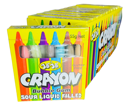 JoJo Crayon Sour Bubble Gum (55g) (GF)