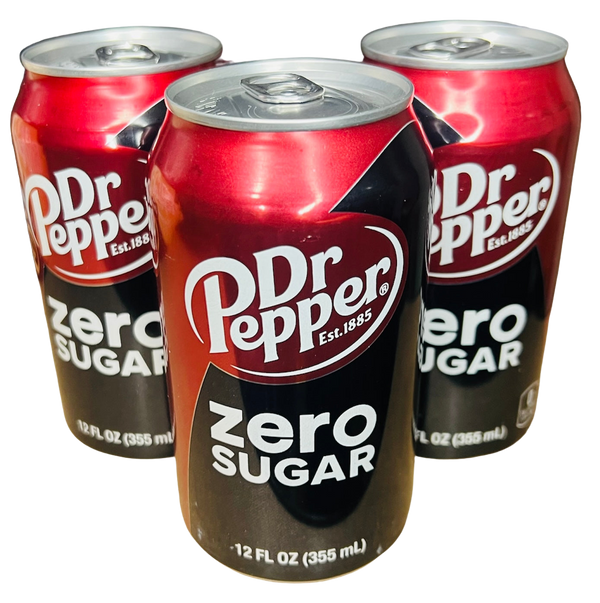 Dr Pepper Zero Sugar(355ml) Tempting Sweets