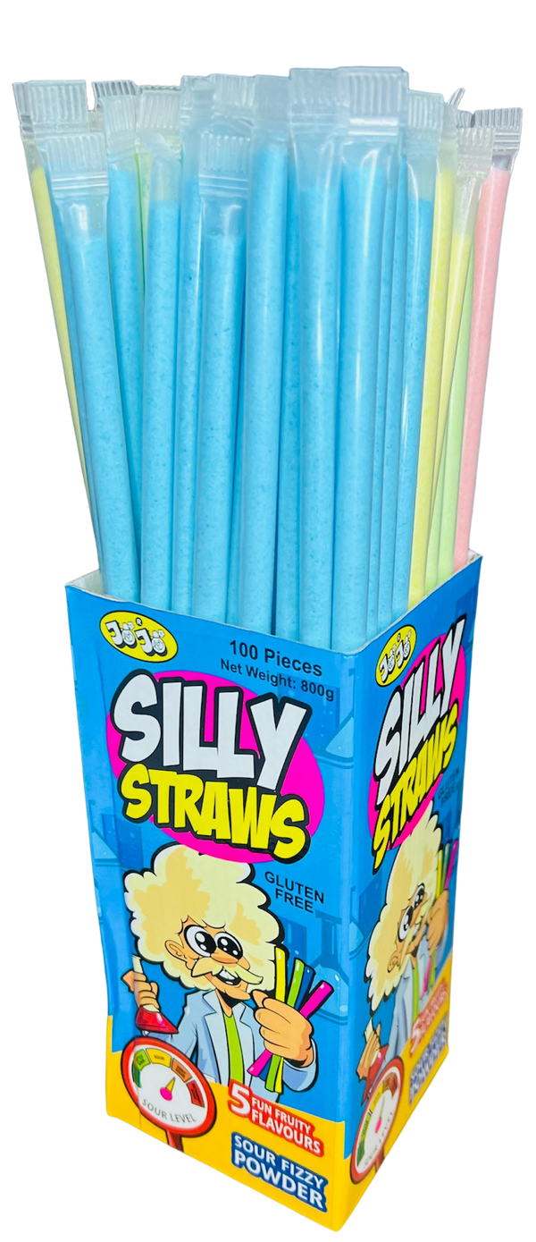 Sour Silly Straws (GF)(8g) Tempting Sweets