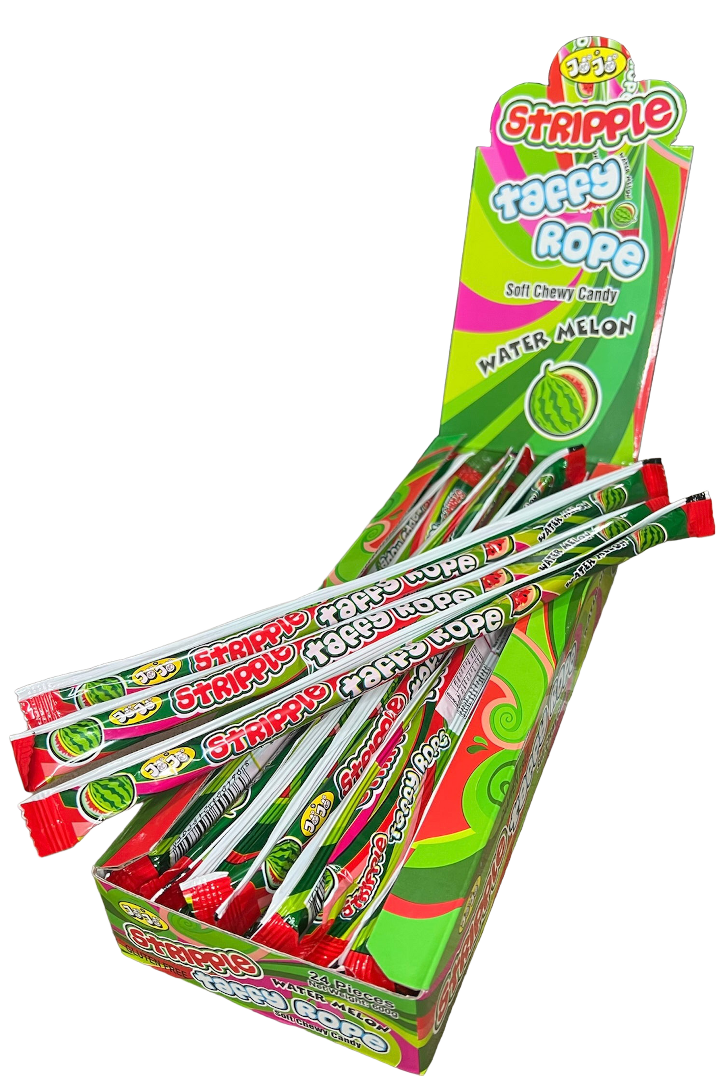 JoJo Stripple Taffy Rope Watermelon (25g)