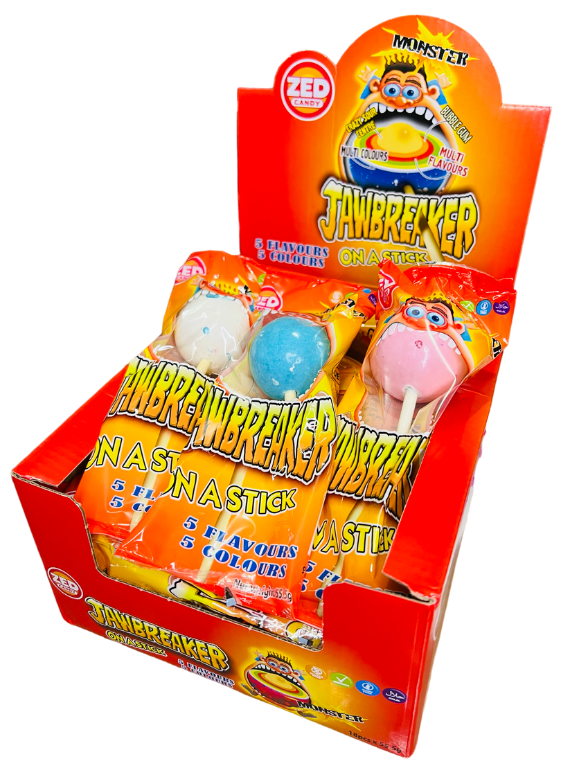 Jawbreaker on a Stick (55.5g) Tempting Sweets